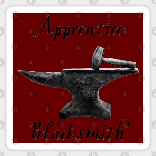 Apprentice Blacksmith Magnet by WickedFaery